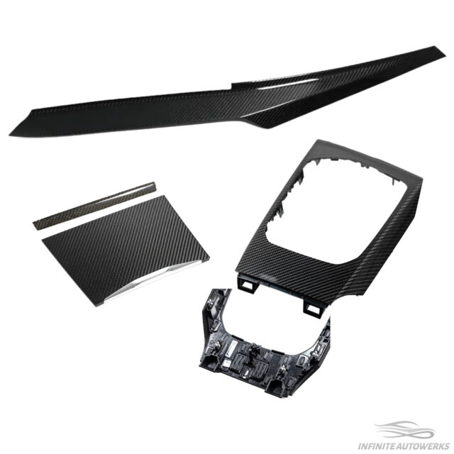 IAW Carbon - BMW LCI 2023-2024 G20 G22 G42 G80 G82 G87 Gloss Carbon Fiber Interior Trim Kit (Clip-In & Stick-On Hybrid)