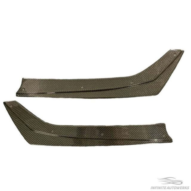 IAW Carbon BMW G20 3-Series Pre-LCI 330i M340I Rear Bumper Side Splitters – Wet Carbon Fiber