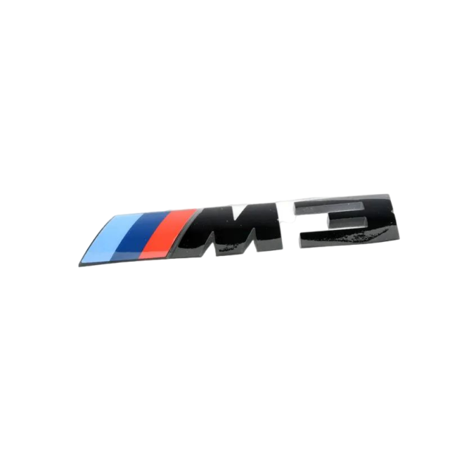 Genuine OEM BMW M3 Rear Badge - Gloss Black