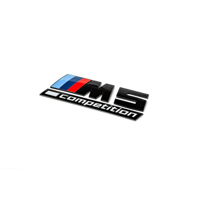 Genuine OEM BMW M5 Competition Rear Badge - Gloss Black