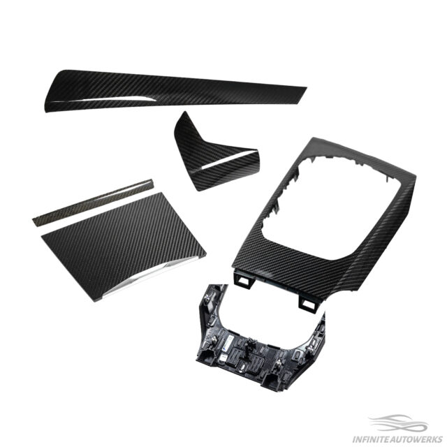IAW Carbon – BMW Pre-LCI G2X G8X Gloss Carbon Fiber Interior Trim Kit (Clip-In & Stick-On Hybrid)