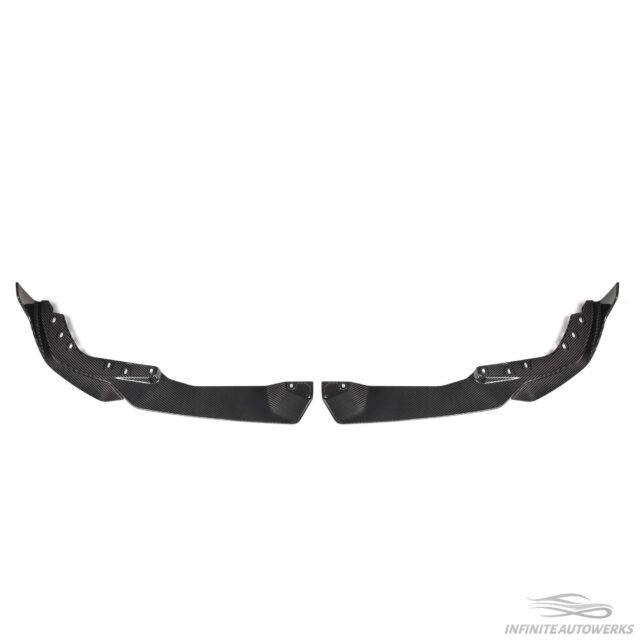 IAW Carbon BMW G20 3-Series LCI 330i M340i M Performance Style Front Lip - Dry Carbon Fiber (2 Piece)