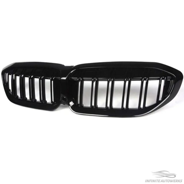 BMW G20 3-Series Pre LCI 330i M340i Double Slat Front Grill - Gloss Black