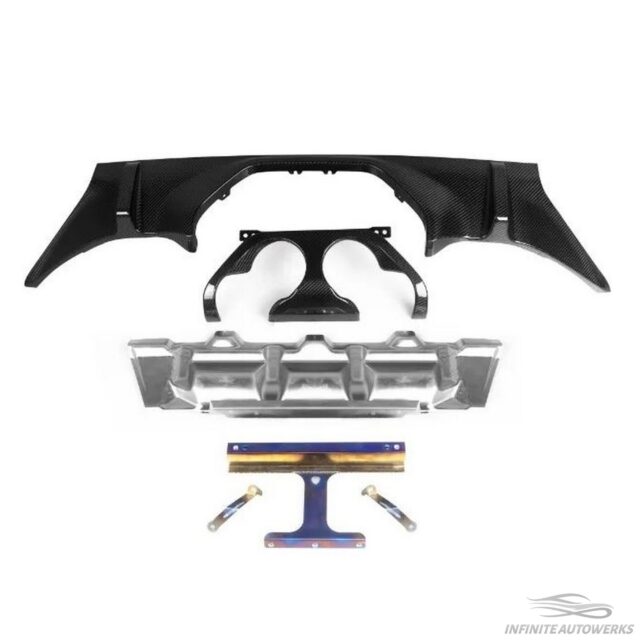 IAW Carbon BMW G87 M2 Diffuser (For MP Exhaust) - Dry Carbon Fiber