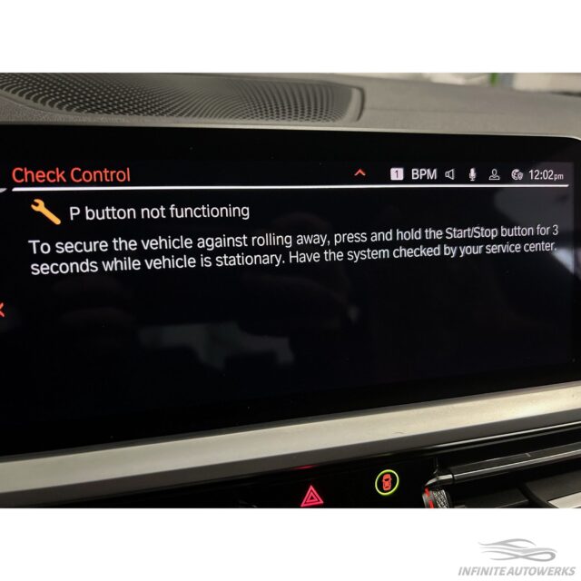 BMW G Series Gear Selector Repair for P Button Malfunction