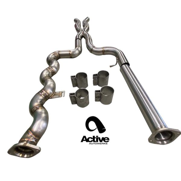 ACTIVE AUTOWERKE G80/G82 M3/M4 EQUAL LENGTH MID-PIPE WITH G-BRACE