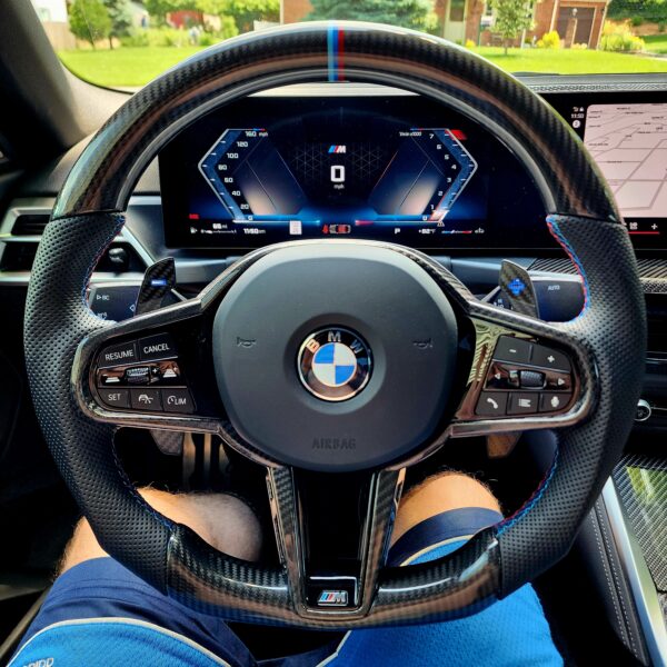 IAW Carbon BMW G Series LCI 2025+ Flat Bottom Steering Wheel photo review