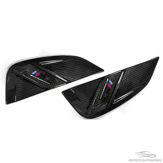 IAW CARBON - Side Fender Vent Trims – BMW G80 M3 - Dry Carbon Fiber