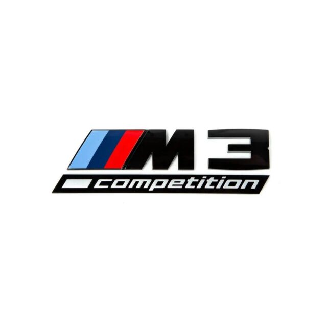 GENUINE OEM BMW G80 M3 Competition Emblem  – GLOSS BLACK