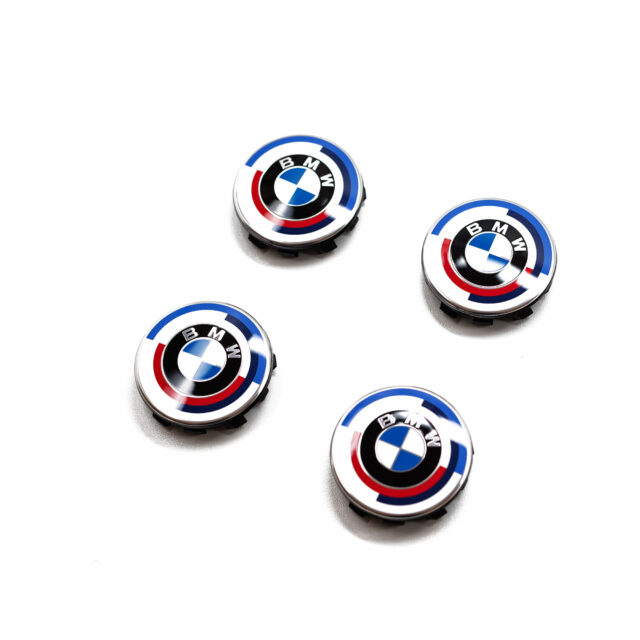 Genuine OEM BMW Wheel Center Cap Set 50 Year M 56mm