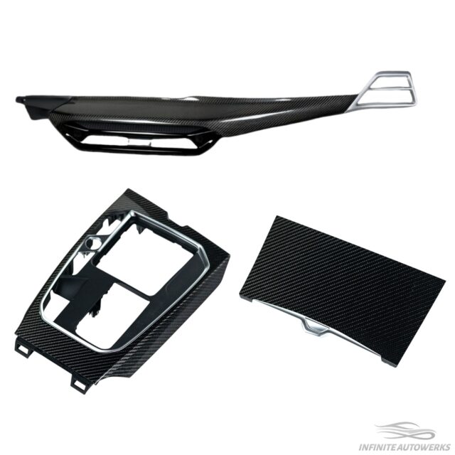 Genuine BMW – LCI II 2025+ G80 G82 G87 (Manual Transmission) Gloss Carbon Fiber Interior Trim Kit (Full Replacement)